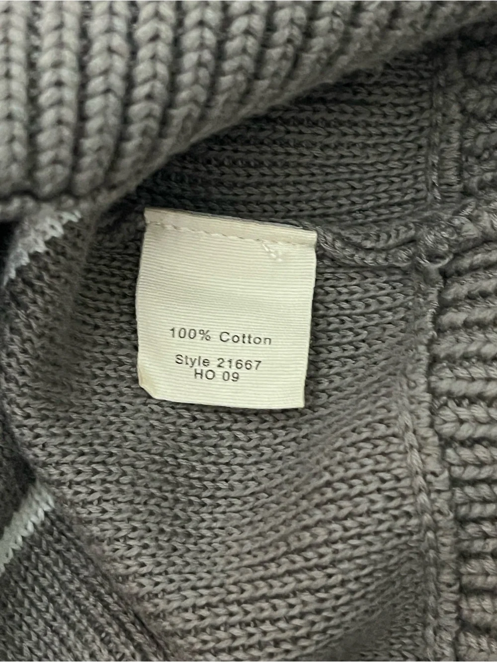 J.Crew Men’s Medium Taupe Gray Striped Quarter Zip Cotton Sweater Preppy